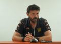 à l'image l'Entraineur de l'Asec Mimosas à la conférence de Presse d'Avant Match de la ligue des champions Africains.