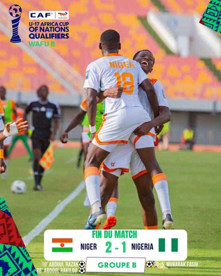 Éliminatoires CAN U-17 : le Niger renverse le Nigeria (2-1) 1 Éliminatoires CAN U-17 : le Niger renverse le Nigeria (2-1)