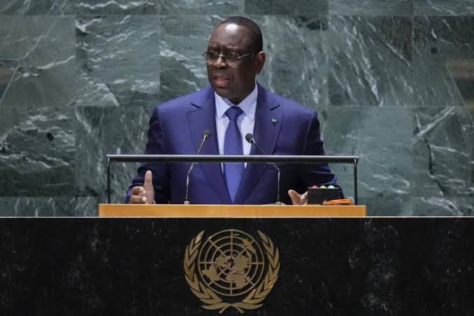 ONU: Macky Sall abandonne la course au poste de secrétaire général 1 Macky Sall, ancien président du Sénégal, prenant la parole à la tribune de l’Organisation des Nations unies (ONU).