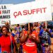 Côte d’Ivoire : à Daloa, la mort de Fabienne relance la question des violences conjugales 8 Des femmes affichent leur opposition aux violences faites aux femmes avec le message « Non à la violence faite aux femmes
